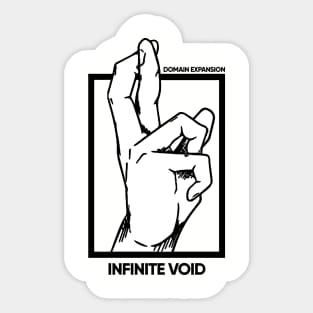 infinite void purple domain expansion gojo satoru Sticker